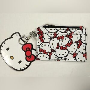 Hello Kitty Card Holder and Keychain - New